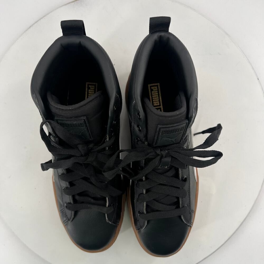 PUMA Mayze Womens Mid Platform Black Sneakers Casual Shoes Size 8.5 - Picture 9 of 15
